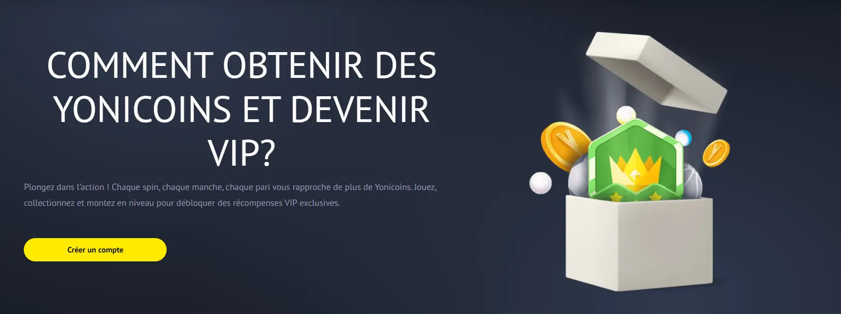 Programme VIP Yonibet — monnaie BRC, Bonus Store et service personnalisé